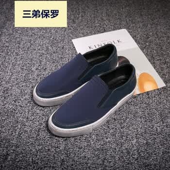 鞋 复古 英伦 蓝色 41